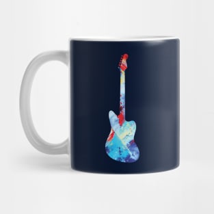 Offset Style Electric Guitar Paint Texture Mug